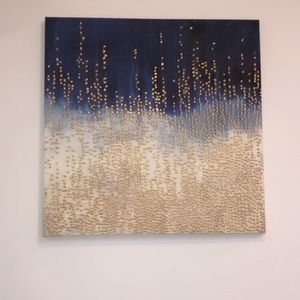 Blue, Gold and White Picture